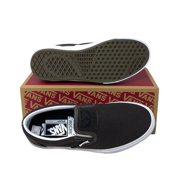 VANS BMX Slip On Shoe x Dakota Roche Women Size Casual Canvas Brown VN0005V1NWH - Picture 6 of 12